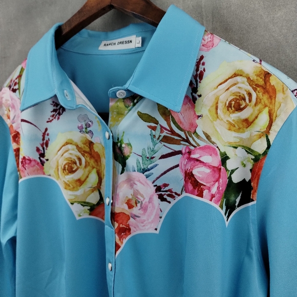 NEW Ranch Dressn Rodeo Shirt L - Picture 5 of 9